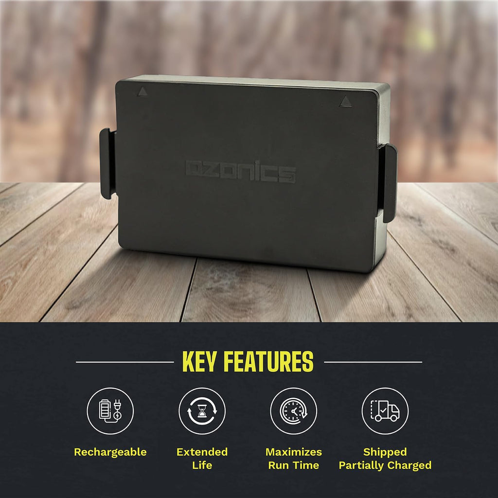 Ozonics SG-BA04XL Smart Battery with Extended Life | Compatible with HR600 Ozone Generator | Up to 13 Hours in Standard Mode and 10 Hours in Boost Mode | Integrated On-Board Charging