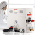 Steam Shower Generator Kit 4.5KW for Bath Sauna SPA, Aromatherapy Steam Head, Self-draining System, LED Waterproof Controller 77-131℉For Home Commercial Use 220V