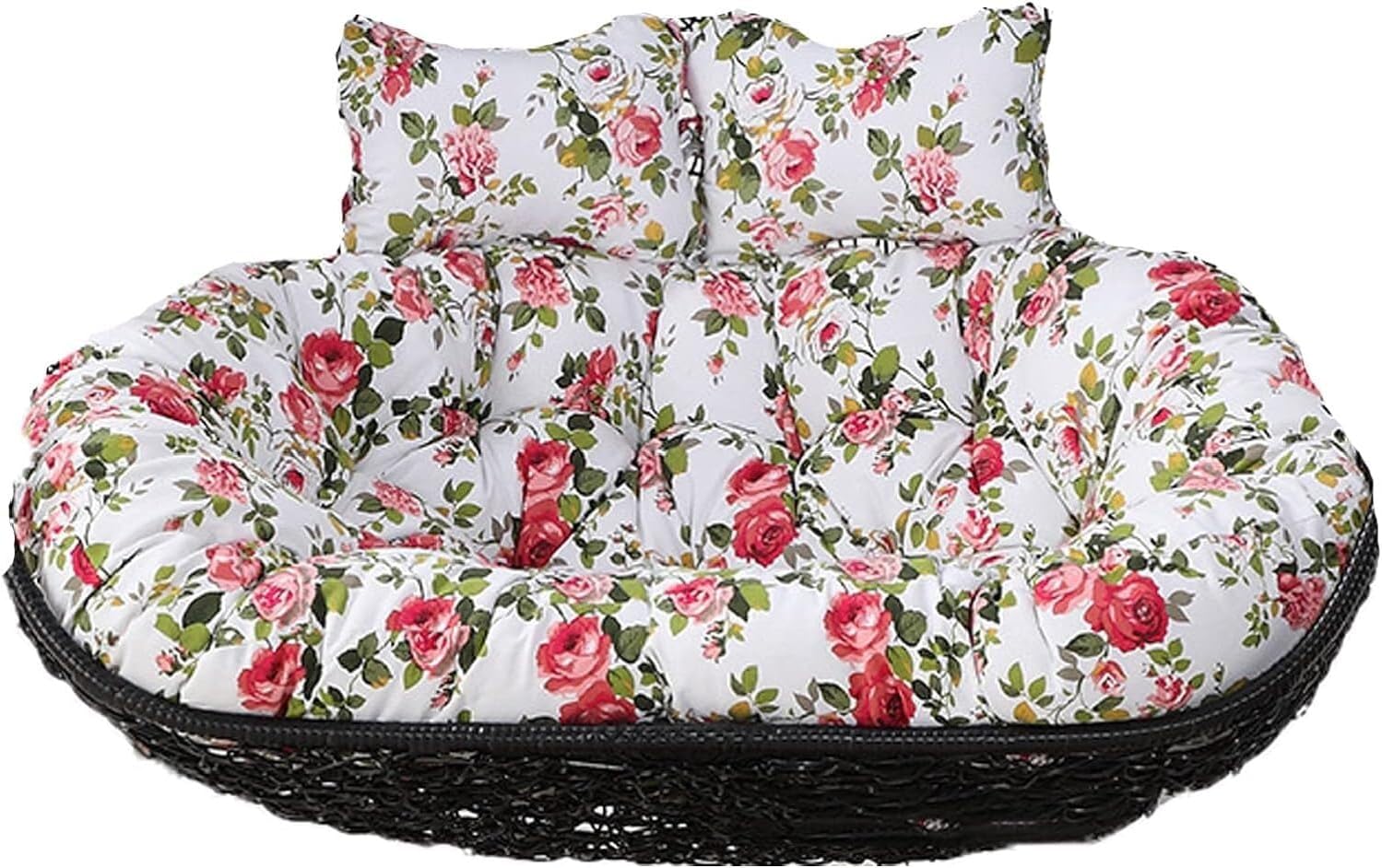 Double Rocking Chair Cushion, Thick Chair Cushion for Hanging Basket Chair, Egg Hanging Chair, Rattan Chair, Wicker Chair Cushion for Indoor Outdoor Patio Garden, Egg Chair Cushion only ( Color : Patt