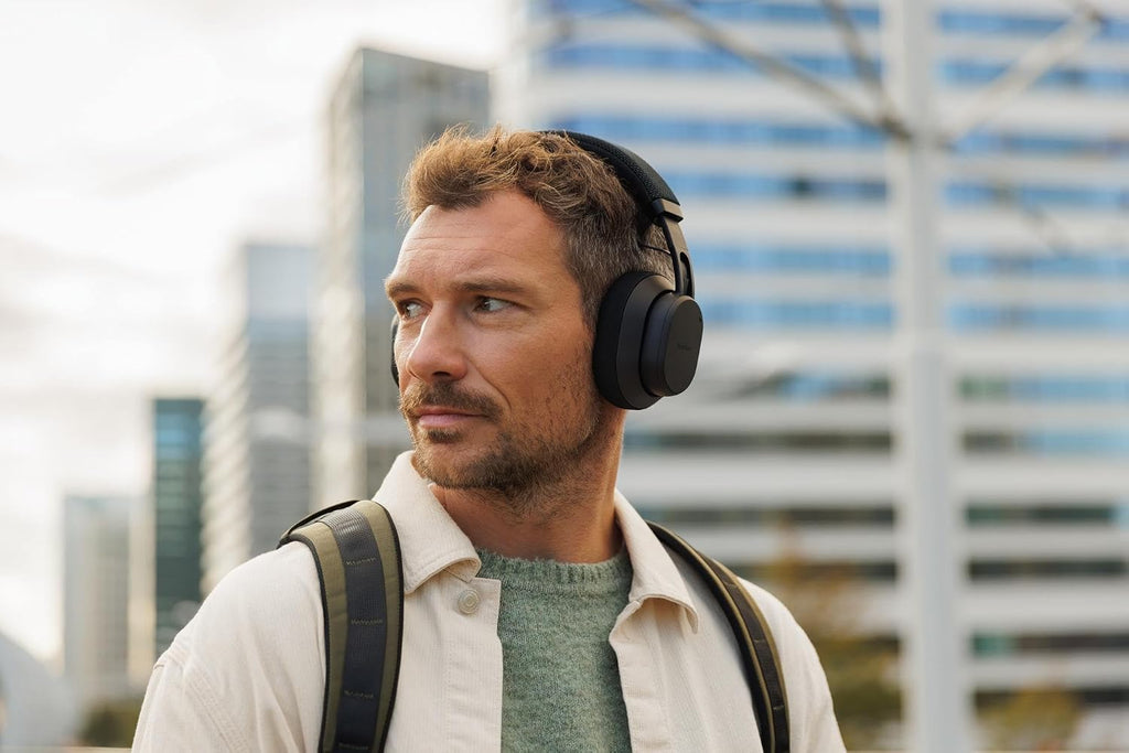 Fairphone Fairbuds XL Horizon Black Over-Ear Wireless Headphones with Active Noise Cancelling, aptX-HD 24-bit Audio, 30 H Battery, IP54 Weatherproof, Replaceable Parts