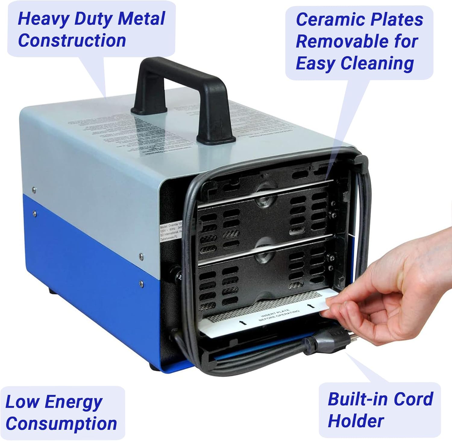 OdorFree Villa 3000 Ozone Generator for Eliminating Odors, permanently removing Tobacco, Pet and Musty Odors at their Source - Easily Treats Up To 3000 Sq Ft