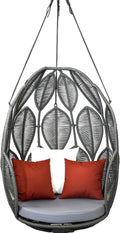 Luxury Hanging Chair – Rope Weaving Swing Chair for Indoor & Outdoor Use, Stylish Ceiling-Mounted Furniture for Home