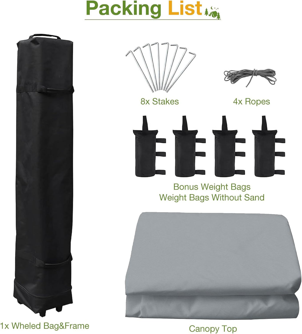 13x13 Pop Up Gazebo Outdoor Hexagonal Canopy Tent with Mosquito Netting Sides Instant Patio Canopy Shelter, Rain & UV Resistant PA Coated Fabric, for Patios, Garden, Parties, Lawns Backya