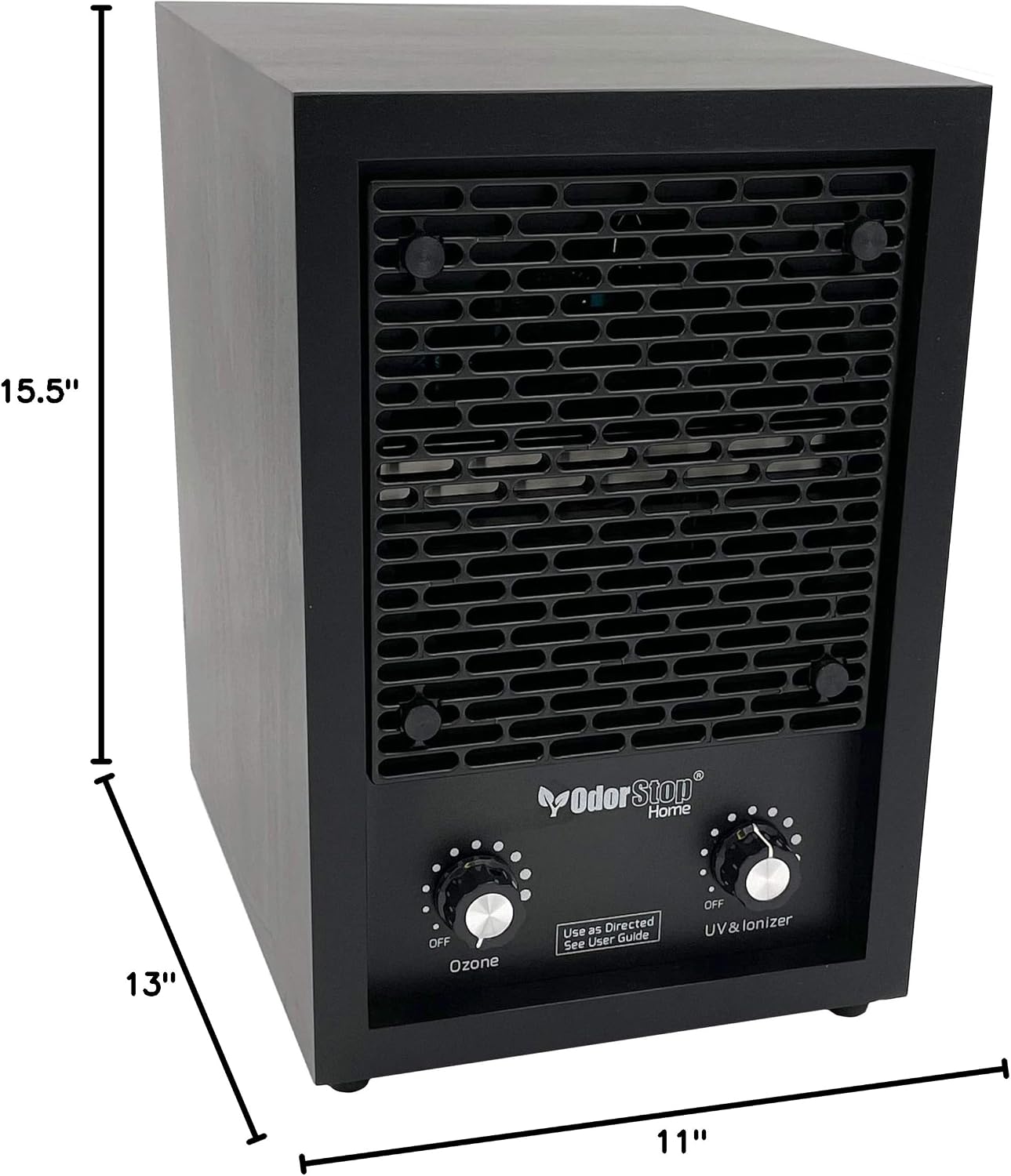 OdorStop OSAP3700 6-in-1 HEPA Air Purifier/Ozone Generator with UV, Active Carbon, TiO2, Ionizer and 3 Ozone Plates and Remote Control