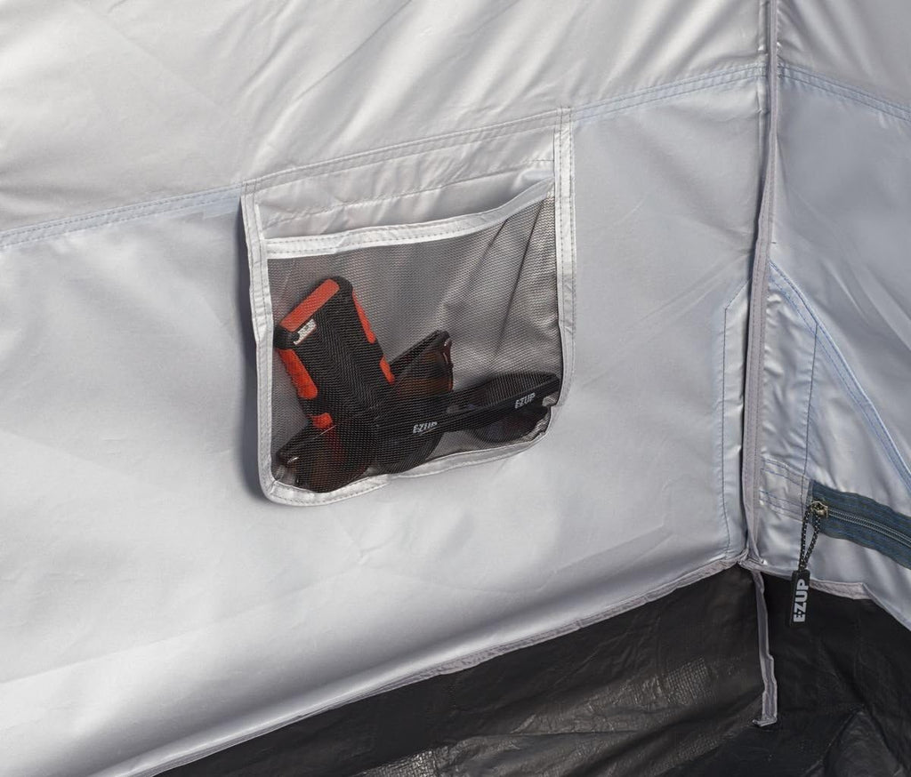 E-Z UP Camping Cube 6.4, Converts 10' Straight Leg Canopy into Camping Tent, Punch
