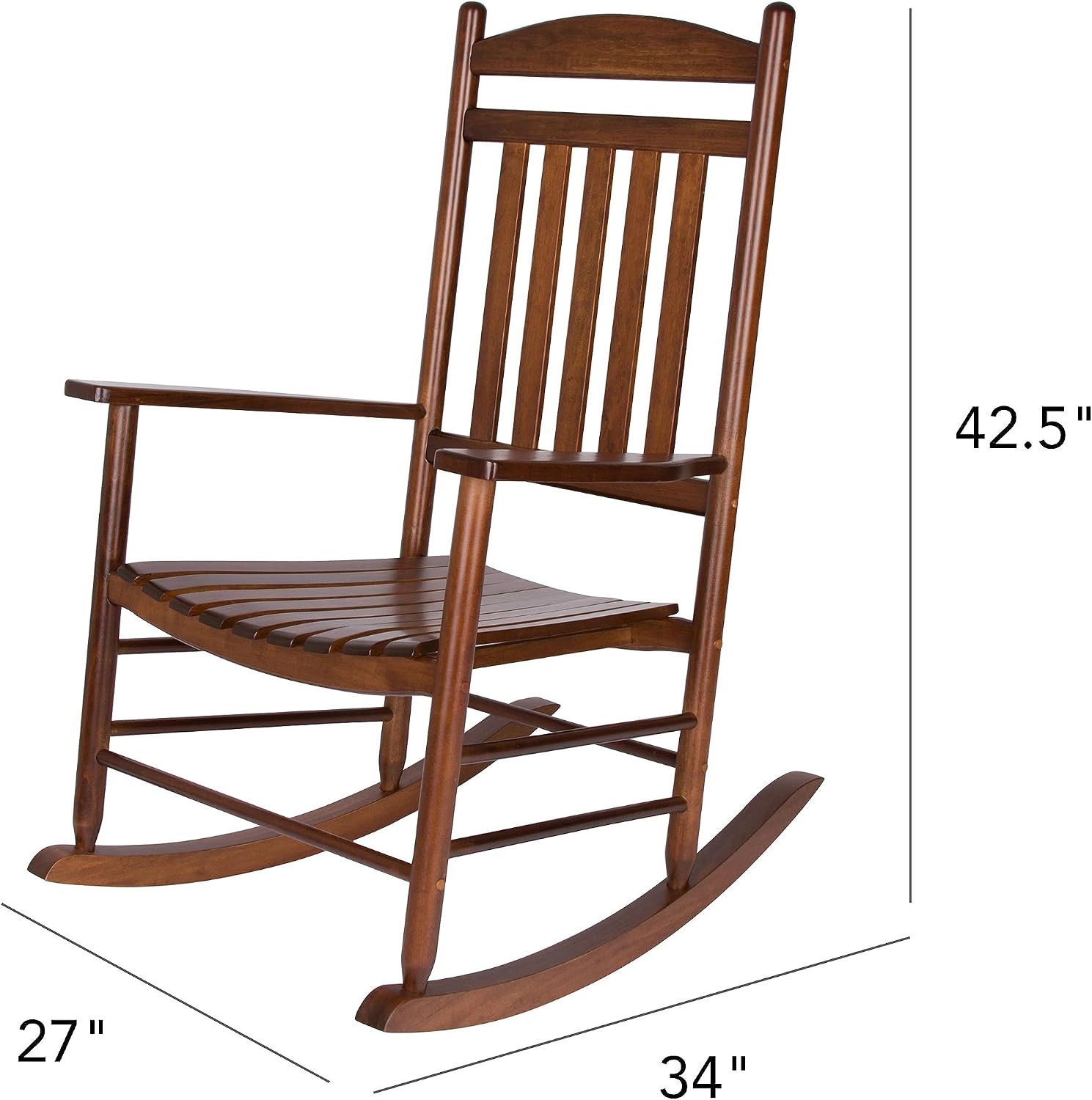 Shine Company Maine Wood Rocking Chair, Oak