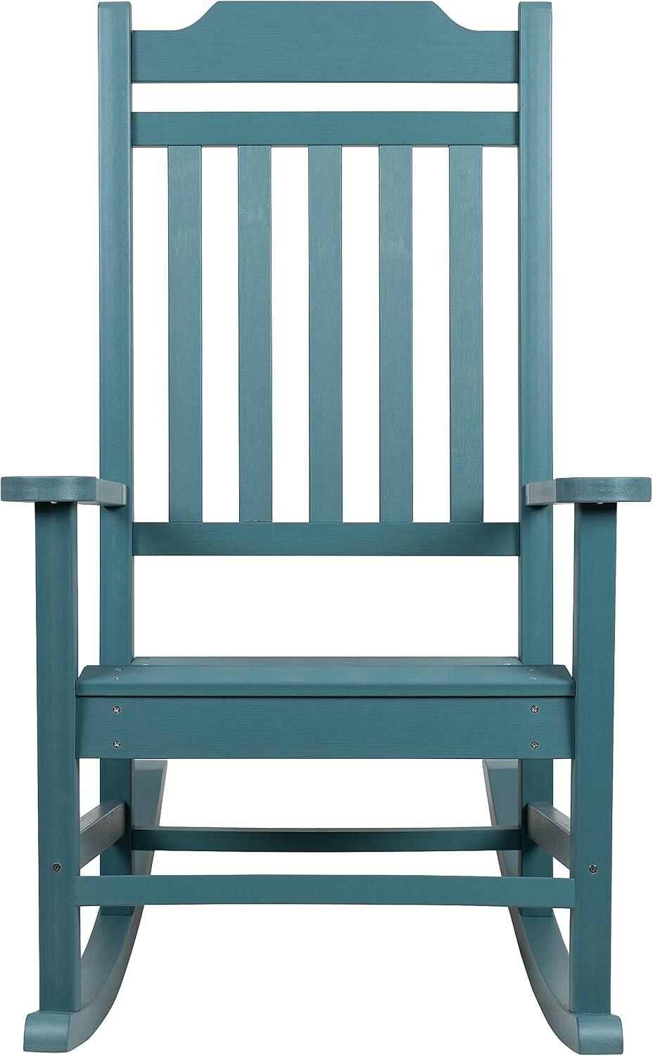 Flash Furniture Winston All-Weather Poly Resin Rocking Chair in Teal