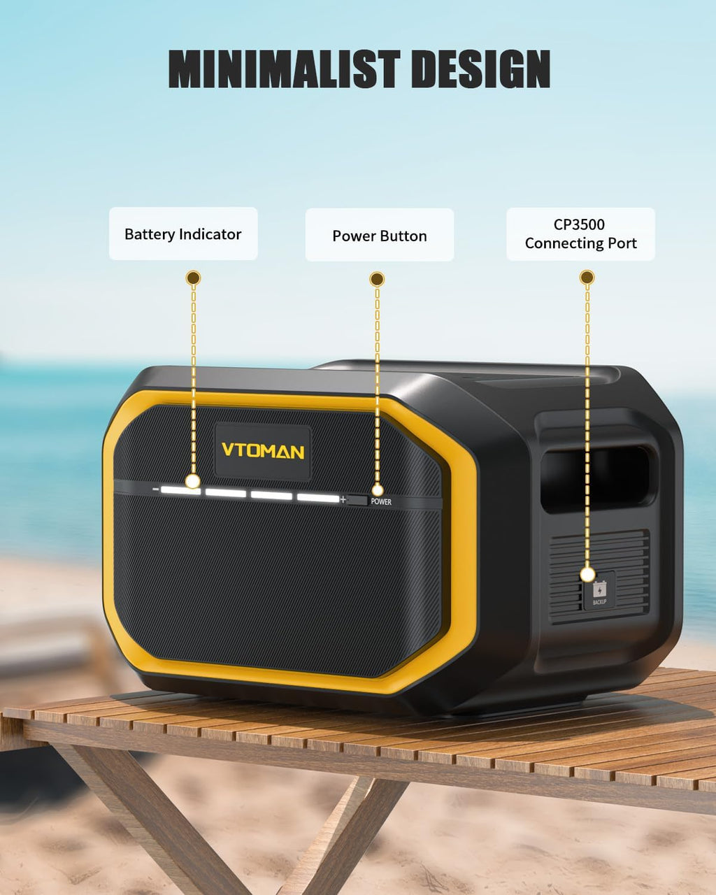 VTOMAN FlashSpeed 1500 Extra Battery, 1548Wh Large Capacity LiFePO4 Battery with BMS Protection for Camping, Home Backup, Suitable for FlashSpeed 600/1000/1500 Portable Power Station Expand Capacity