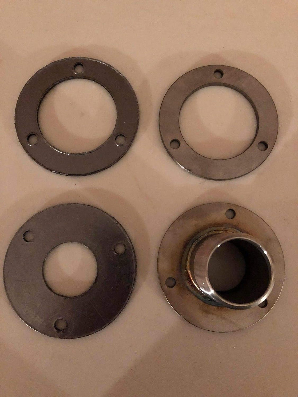 GenExhaust for Champion Generator 3-Hole Round #72 Cover Plate 1-1/2' Steel Exhaust Extension 2 Foot Length