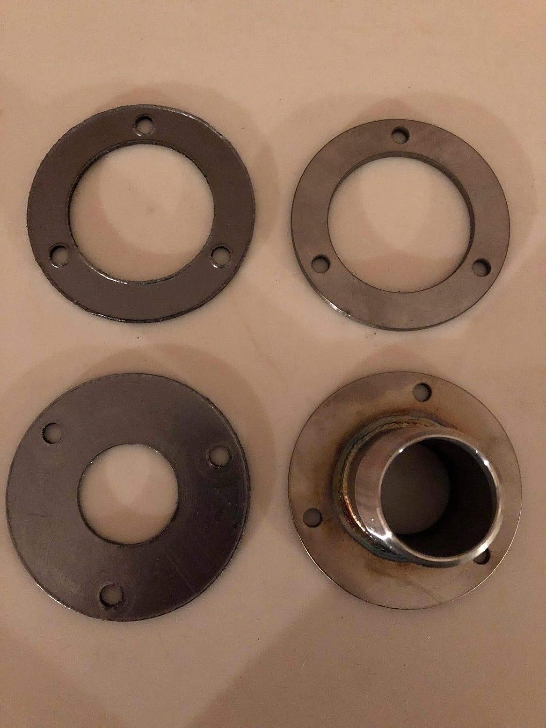 GenExhaust for Champion Generator 3-Hole Round #72 Cover Plate 1-1/2' Steel Exhaust Extension 5 Foot Length