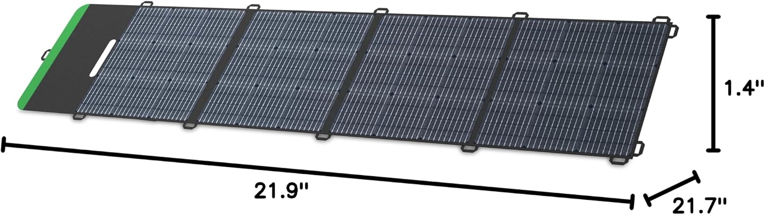 Schneider OffGrid 200W Portable Solar Panel, PSP200 Solar Generator Panels, All-in-One Solar Panel and Carrying Case