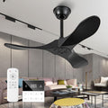 36 Inch Black Ceiling Fan No Light,Small Ceiling Fans Without Lights, Small Modern 3 Blade Quiet Dc Ceiling Fan For Slanted Ceilings, Rustic Wood Ceiling Fans For Gazebo With Remote