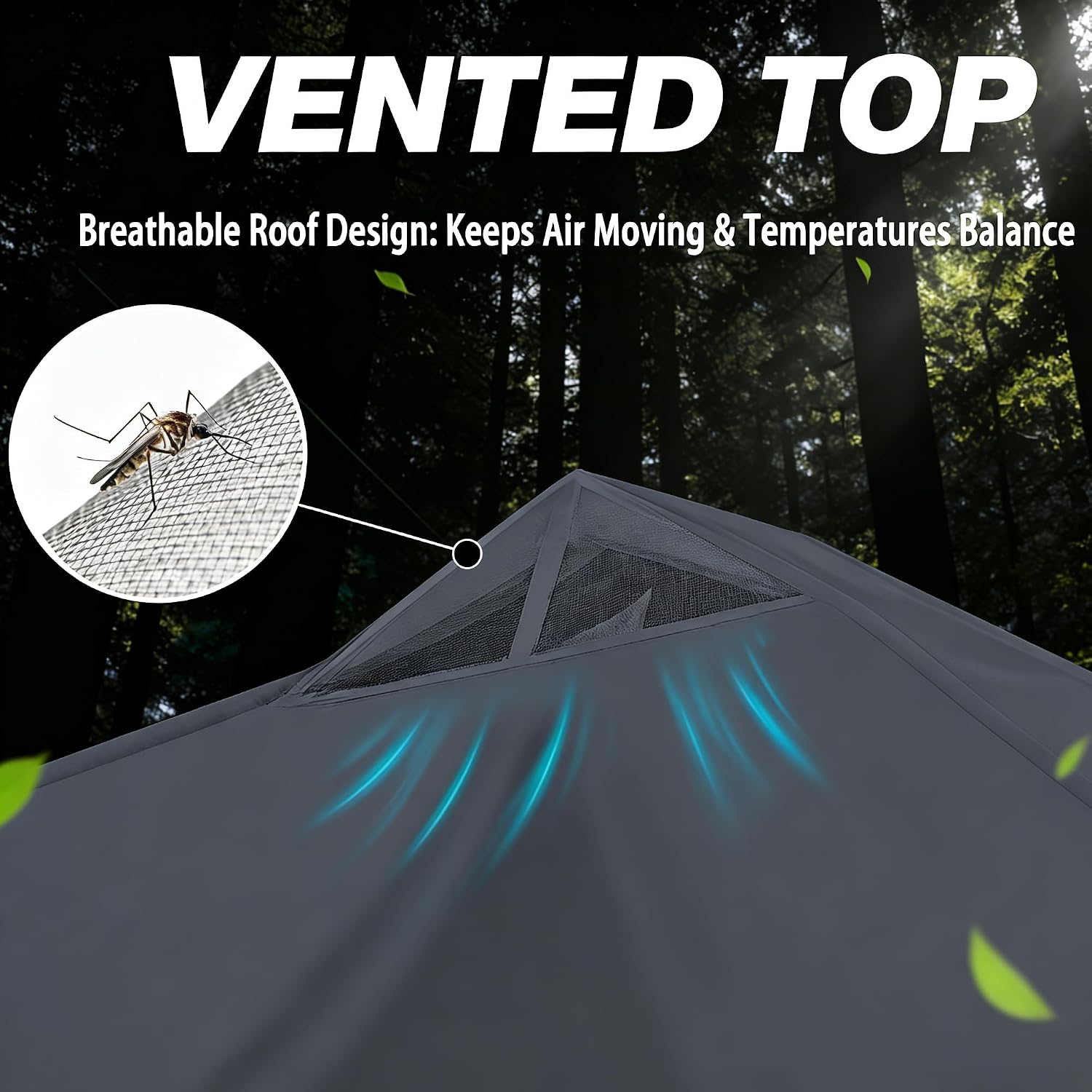 SANWAY 10x10 Pop Up Canopy Tent with Sidewalls x 4 – Easy Setup Canopy Tent, Waterproof, UV-Resistant, Portable with Carry Bag for Outdoor Events, Camping, and Backyard Parties – Dark Gray