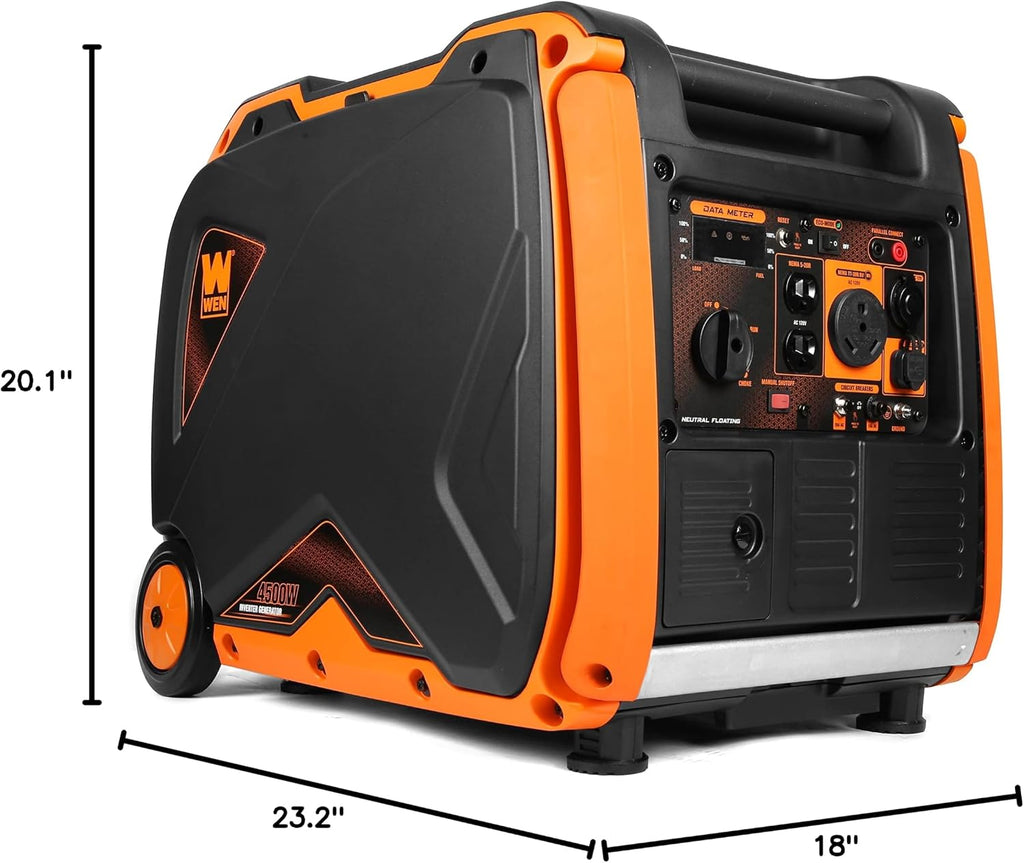 WEN 56450i Super Quiet 4500-Watt RV-Ready Portable Inverter Generator with Fuel Shut-Off