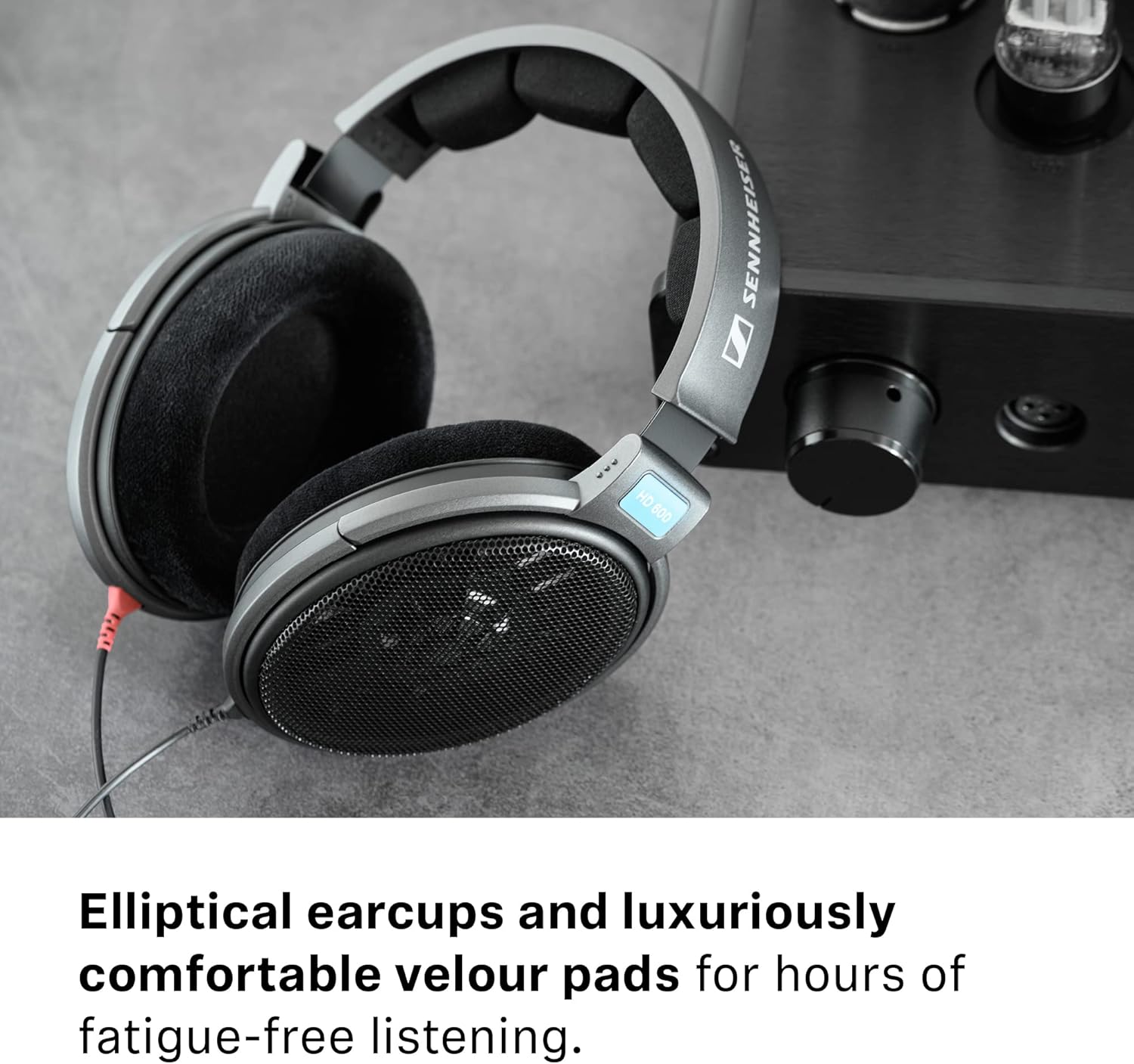 Sennheiser HD 600 - Audiophile Open-Back Dynamic Wired Headphones Over Ear with Natural Soundstage and Premium Comfort for Music Lovers, Open Metal Earpiece Covers, Black