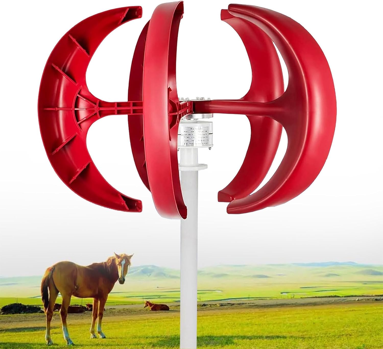 10000W Vertical Wind Generator for Home Use, 3 Phase AC Permanent Magnet Turbine with Controller, Ideal for Home Street Lighting, Renewable Energy Solution, 12V System