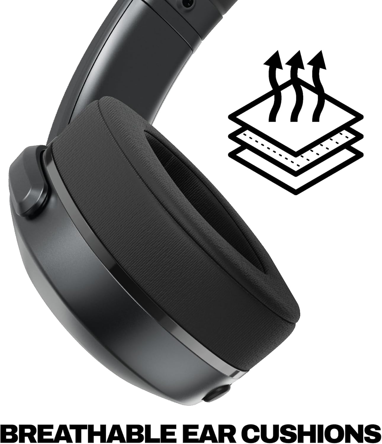 Skullcandy Crusher 540 Active Wireless Bluetooth Headphones with Multi-Sensory Bass, Noise Isolating Over-Ear Fit, Sweat and Water Resistant, 40 Hours Battery, Microphone for iPhone Android - Coal