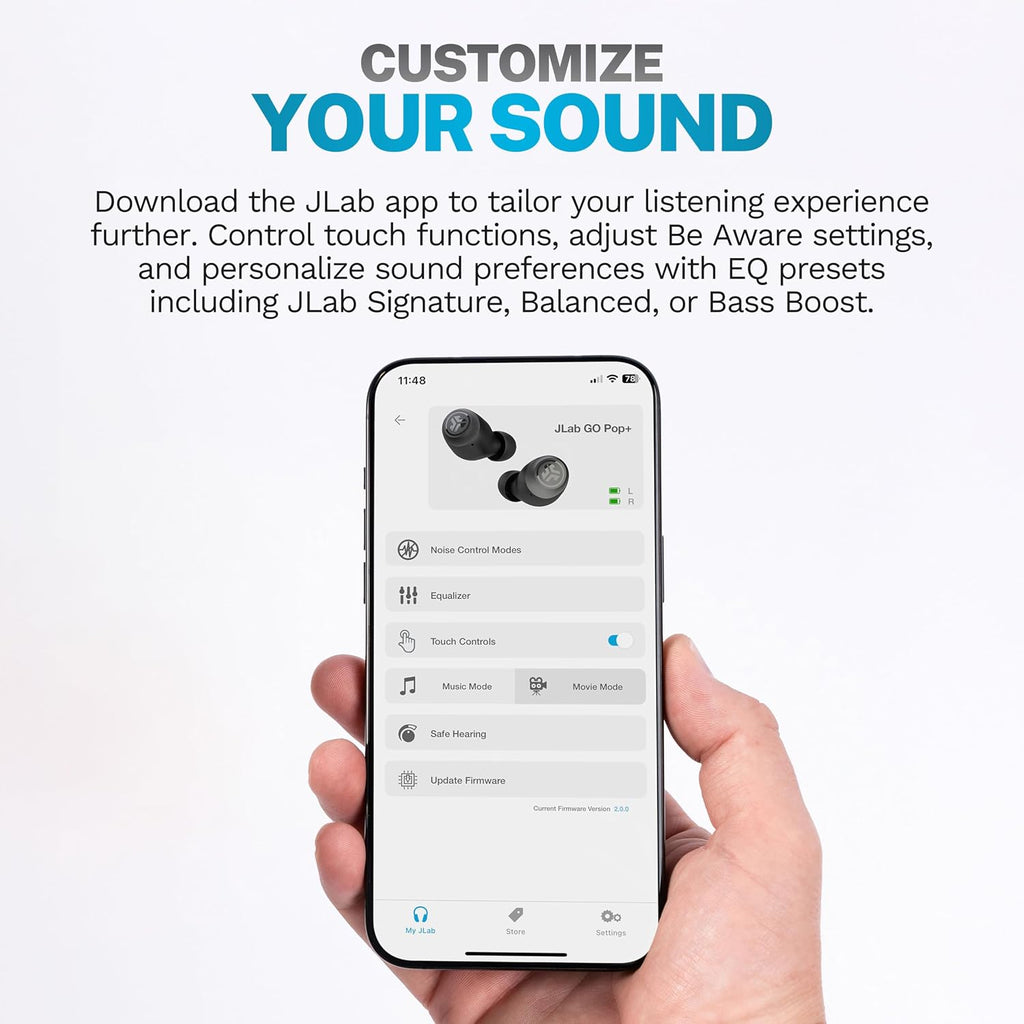 JLab JBuds Lux ANC Wireless Bluetooth Headphones & Audio Bundles, Hybrid Active Noise Cancelling, Premium Over-Ear Headset with Optional True Wireless Earbuds
