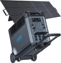 ABOK Ark3600 Portable Power Station with 200W Solar Panel, 3840Wh LiFePO4 Solar Generator Kit, 3600W AC Output, 2000W Max Fast Solar Input, Home Battery Backup for RV, Off-Grid, Power Outages