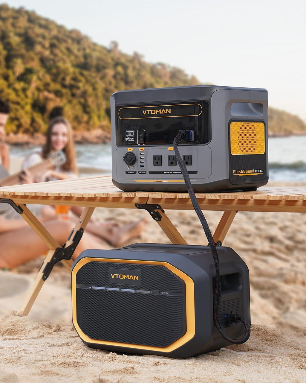 VTOMAN 3096Wh Portable Power Station with Extra Battery, 1500W (3000W Peak) LFP Battery Generator with Up to 12 Outputs, for Home Use, Outdoors, RV, Camping, Hunting, Traveling, Blackout Emergencies