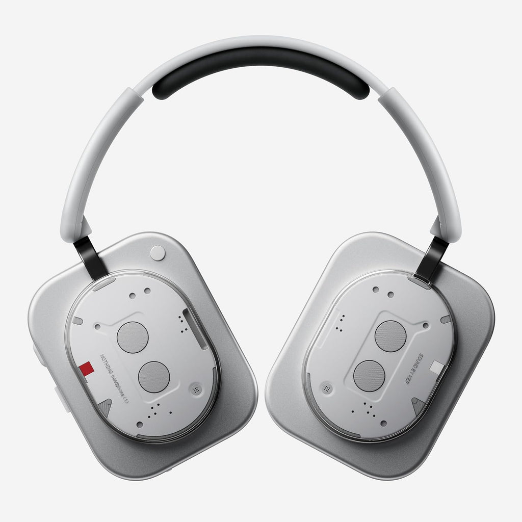 Nothing Headphone (1) Hybrid Active Noise Cancelling Headphones, Wireless Over-Ear Headphones with 6 Mics, 80Hrs Playtime, Hi-Res Audio, KEF-Tuned, Spatial Sound, Comfort Fit & Fast Charging White