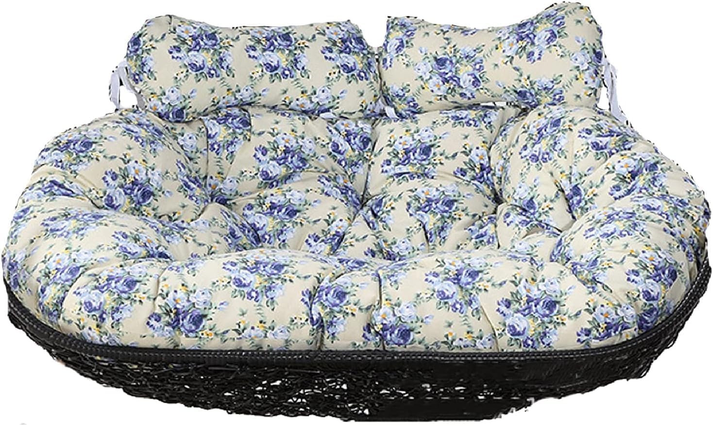 Double Rocking Chair Cushion, Thick Chair Cushion for Hanging Basket Chair, Egg Hanging Chair, Rattan Chair, Wicker Chair Cushion for Indoor Outdoor Patio Garden, Egg Chair Cushion only ( Color : Patt