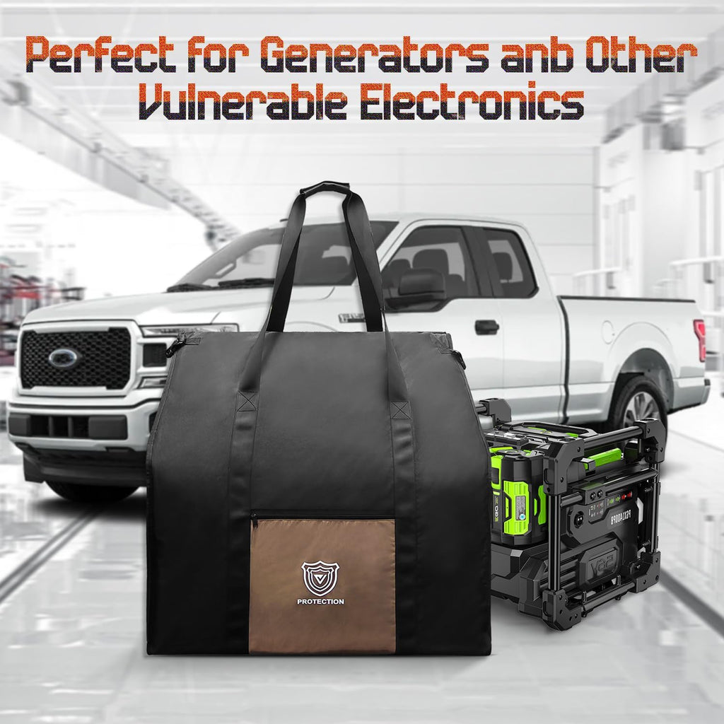 Faraday Bags 30'x24'x24'(283 Liters Capacity ) for Large Generators & Electronics,Military-Grade XXL EMF & RF Signal Shielding Cover for Computers Towers,Anti-Hacking,Privacy Protection (Waterproof )