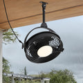 20' Outdoor Ceiling Fan with Lights, Waterproof Gazebo Hanging Fan with Remote Control, Plug in Caged Ceiling Fan with 3CCT Dimmable 6-Speeds for Patio Porch Pergola