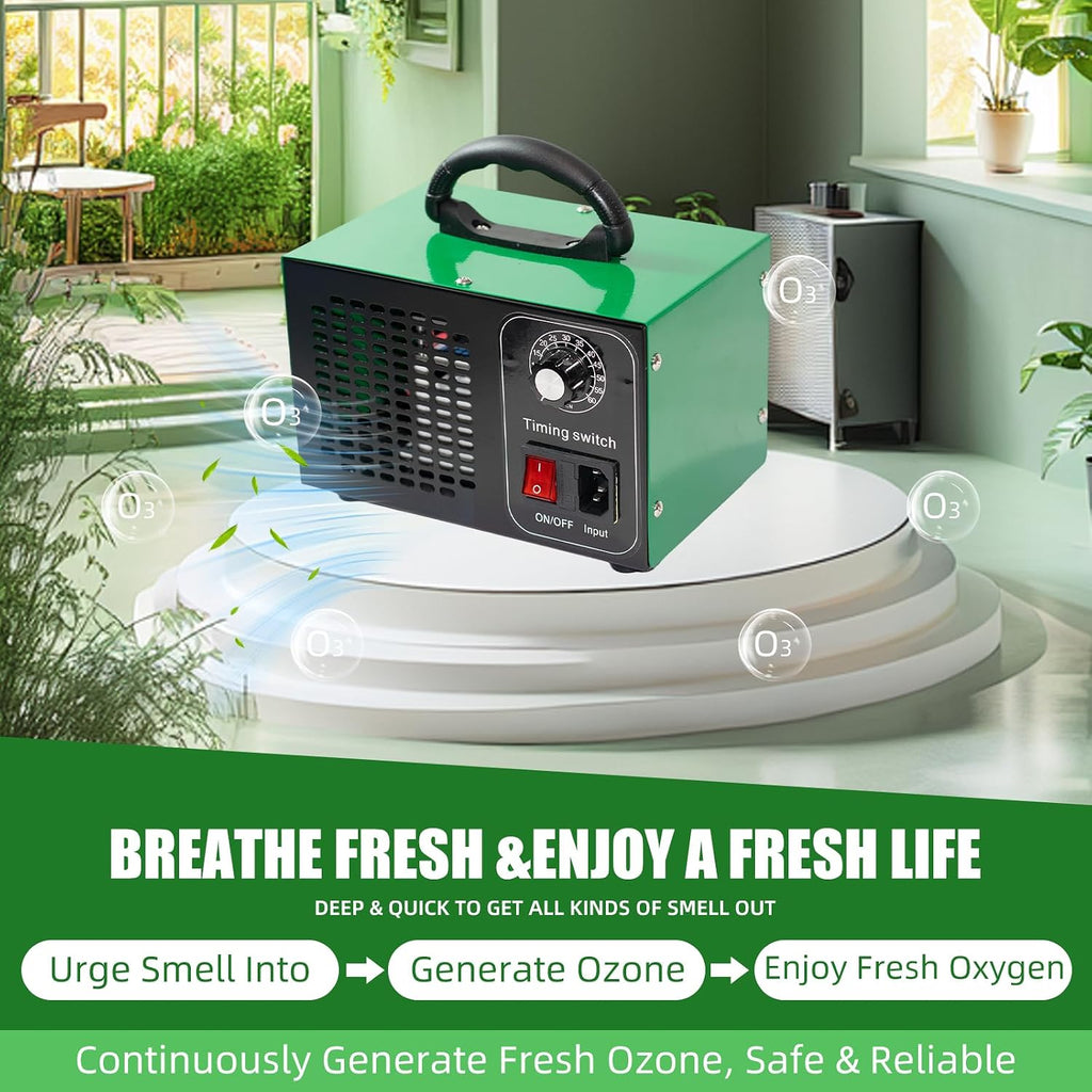 Ozone Generator, O3 Air Purifiers Odor Eliminator, High Capacity Ozone Machine, Ionizer Air Purifier Ozone for Home, Commercial, Industrial (Red,15000mg/h)