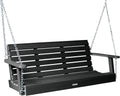 highwood Weatherly Porch Swing 5 Feet, Black