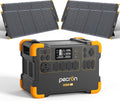 PECRON Solar Generator with 4x200W Solar Panels, 1920Wh LiFePO4 Battery, 2000W AC/100W USB-C Output Portable Power Station, Fast Charging Power Station with 30AMP RV Outlet for Camping, Home