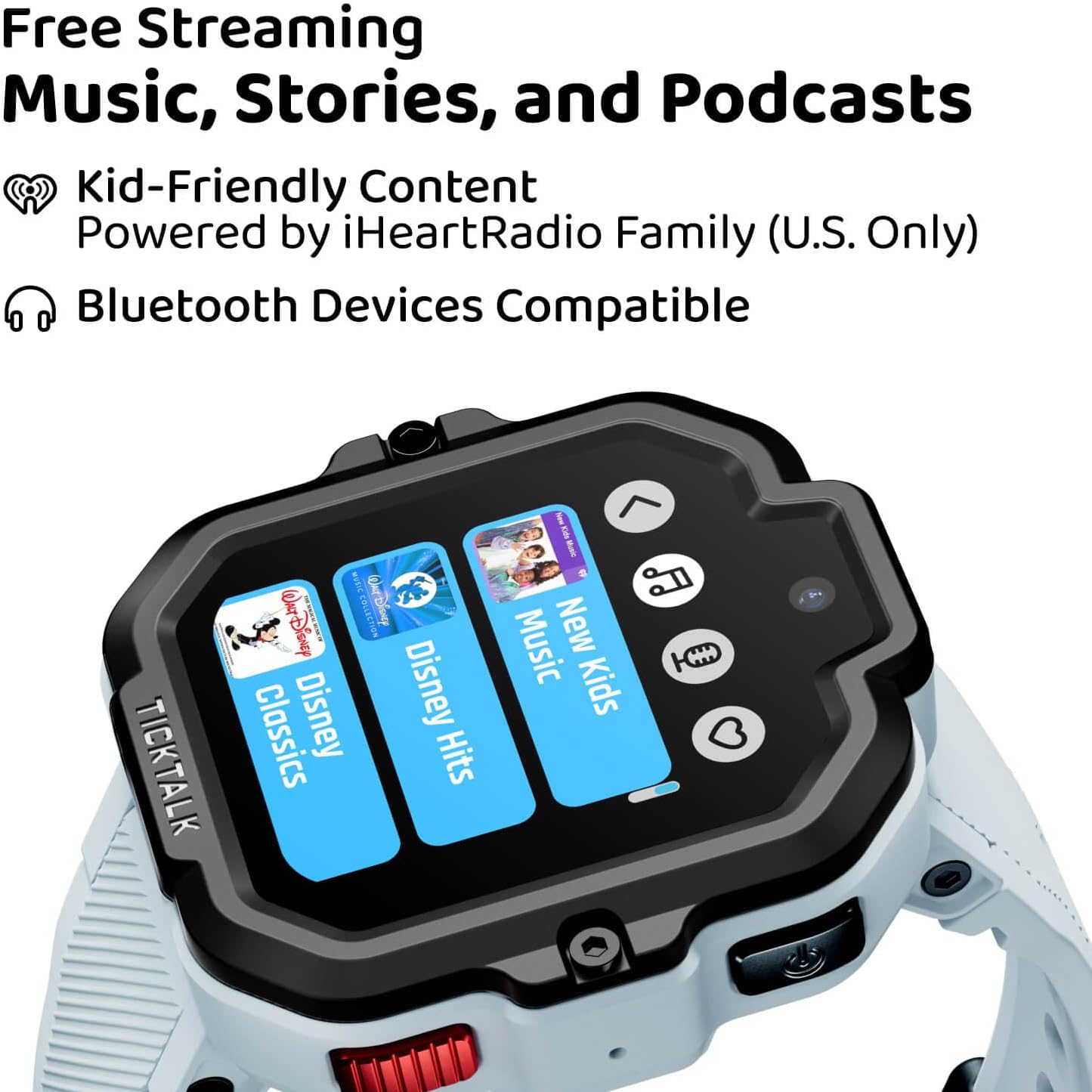 TickTalk5 Smart Watch for Kids with GPS Tracker, Video Calling, Texting, and Parental App, 4G Smartwatch with Free Music, Phone Calls, and Reminders for Kids Ages 3-12