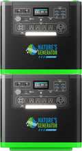 Natures Generator 2 Packs 3840Wh Solar Generator, LiFePO4 Batteries, 6000W Portable Power Station for Home Backup, RVs, Emergencies, Power Outages, and Outdoor Camping