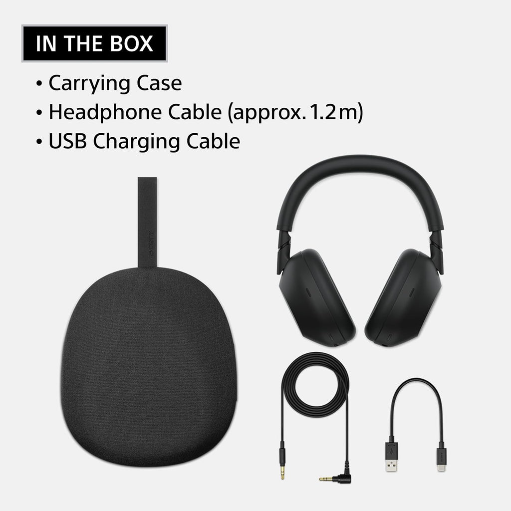 Sony WH-1000XM6 The Best Noise Canceling Wireless Headphones, HD NC Processor QN3, 12 Microphones, Adaptive NC Optimizer, Mastered by Engineers, Studio-Quality, 30-Hour Battery, Midnight Blue
