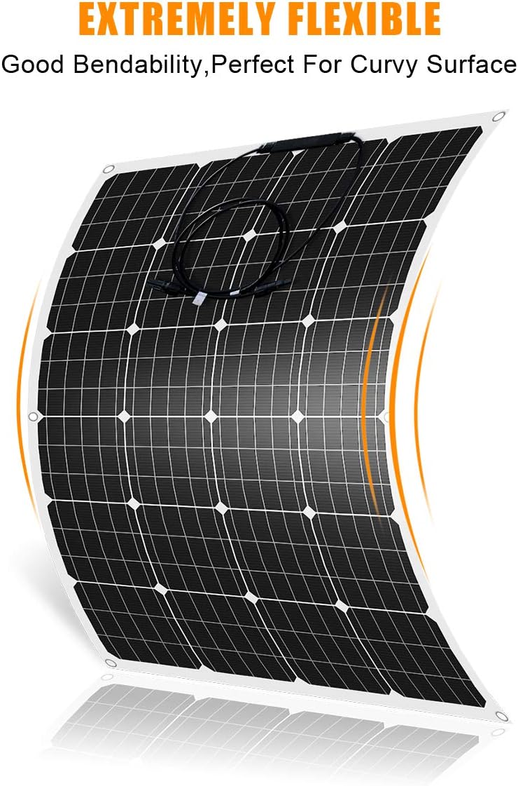 1120 Watts 12Volt Solar Wind Hybrid System Kit: 400W 6-Blade Wind Turbine Generator with Charge Controller,6pcs 120W Flexible Monocrystalline Solar Panel.for Home Boat RV Camping