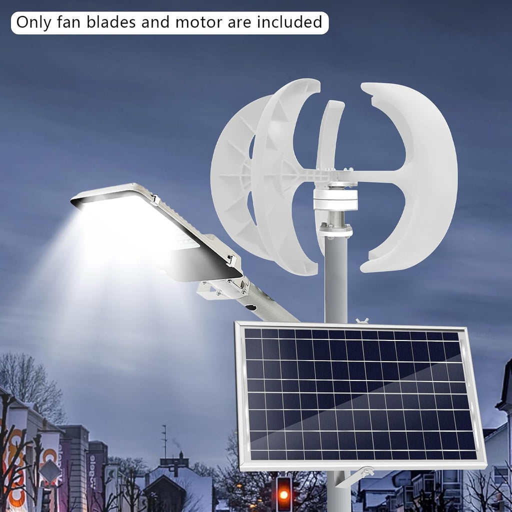 600W Wind Turbine Generator With Controller, 5 Blades, Lantern Shape, Automatic Wind Angle Speed Regulation, 3-Phase AC Permanent Magnet for Home Use