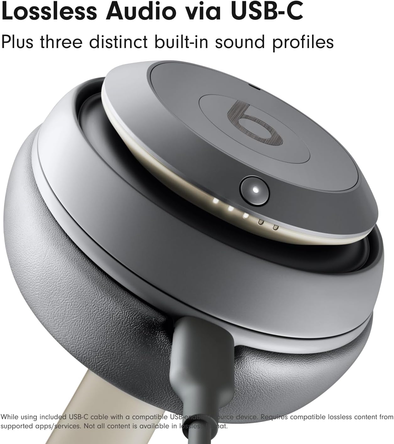 Beats Studio Pro Premium Wireless Over-Ear Headphones- Up to 40-Hour Battery Life, Active Noise Cancelling, Great for Travel & Commuting, Apple & Android Compatible - Exclusive Sand Gray