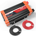 BELTTT 1500W Pure Sine Wave Inverter 12V to 120V AC, Inverter 12V to 110V Converter for Solar, Off-Grid, RV, Truck, Power Inverter with Dual AC Socket, 5V 2.1A USB, Surge 3000W, Smart LCD Display
