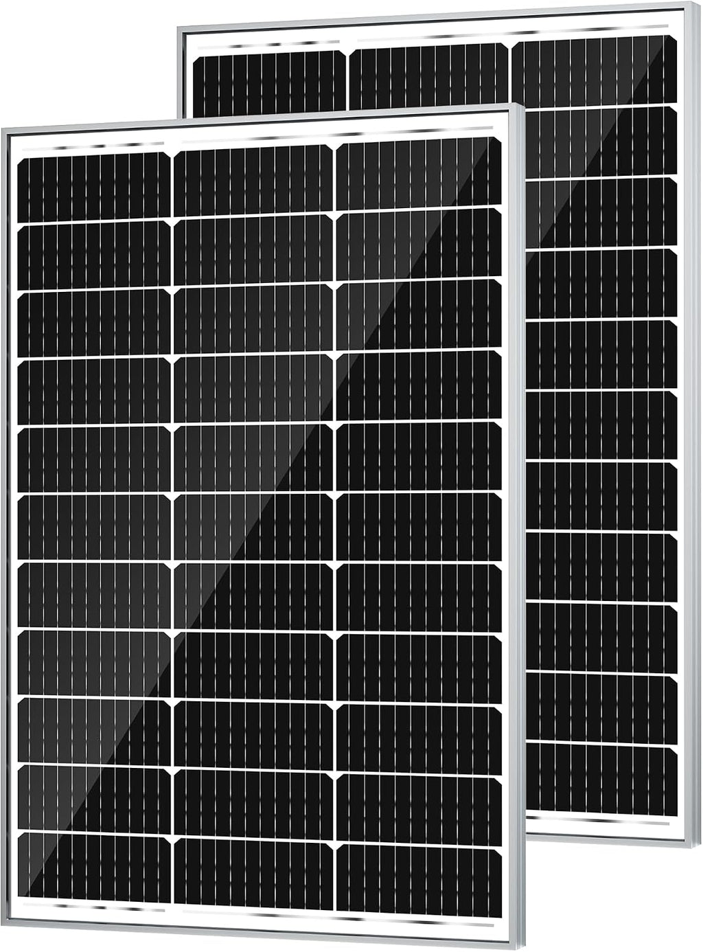 SOLPERK 200 Watt Solar Panels, 2PCS 12V 100 Watt Solar Panel High-Efficiency, 200W Solar Panel for Home, RV, Camping, Marine, Rooftop, Off-Grid Applications