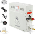 CGOLDENWALL 4.5KW Luxury Self-draining Steam Generator Shower Sauna Bath Home Steam Bath Spa Generator with waterproof Control and Auto Drain 95-131℉ for Suitable space heating 160 cubic feet (4.5KW)