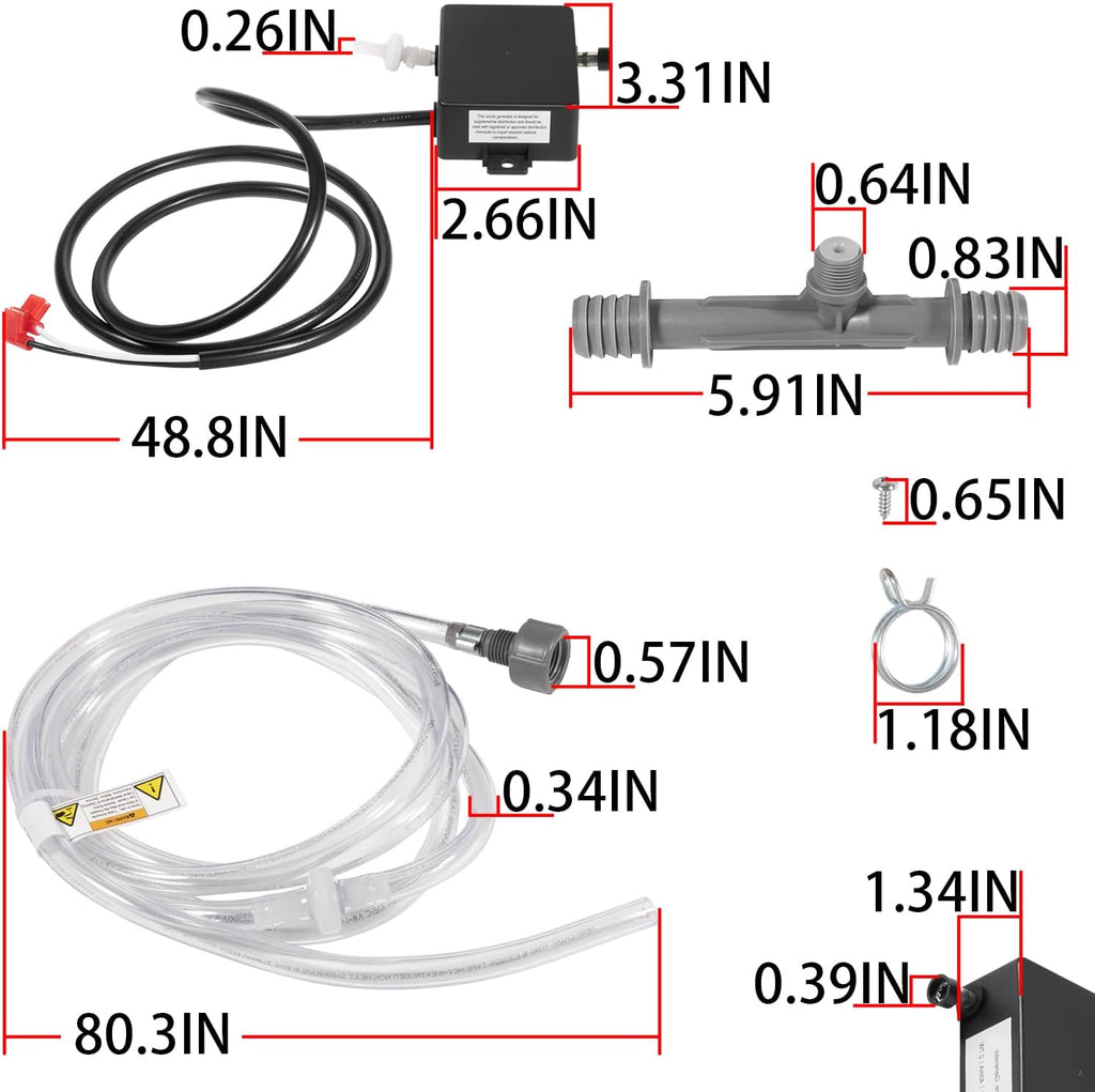 72602 Complete Ozonator Unit Ozone Generator Replacement Parts for Watkins Freshwater III Ozone System Fit for Hot Spring Spas & Hot Tub Models 1995 to Current