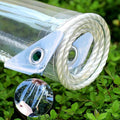 Clear Vinyl Tarp, 12' X 16', 14 Mil Clear Tarps Heavy Duty Outdoor Garden Rainproof Covering with Grommets, 420g/m² Tear Resistant PVC for Camping, Greenhouse, etc.