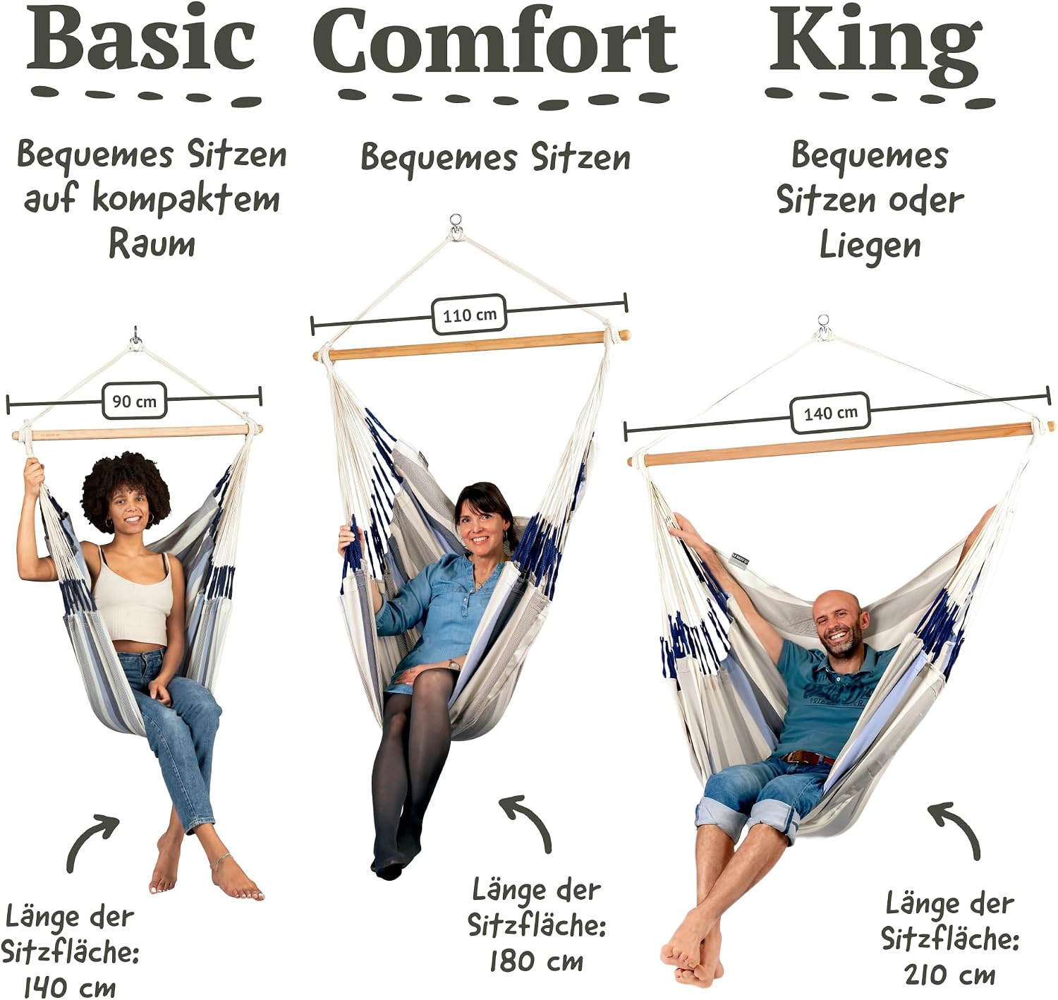 LA SIESTA® - XL King Domingo Hammock Swing Chair & CasaMount - Weather & Tear Resistant Hanging Chair - Outdoor Indoor Hammock Chair w/Suspension Kit for Walls Ceilings Square Beams - Sea Salt
