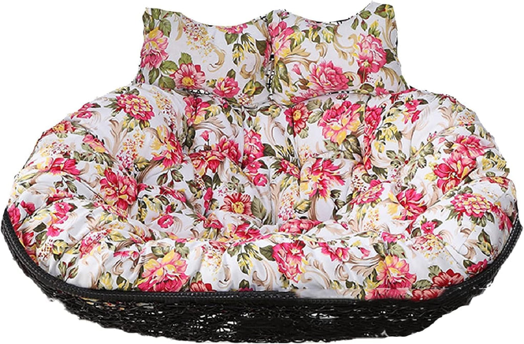 Double Rocking Chair Cushion, Thick Chair Cushion for Hanging Basket Chair, Egg Hanging Chair, Rattan Chair, Wicker Chair Cushion for Indoor Outdoor Patio Garden, Egg Chair Cushion only ( Color : Patt