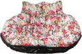 Double Rocking Chair Cushion, Thick Chair Cushion for Hanging Basket Chair, Egg Hanging Chair, Rattan Chair, Wicker Chair Cushion for Indoor Outdoor Patio Garden, Egg Chair Cushion only ( Color : Patt