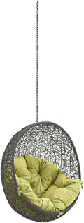 Modway Hide Outdoor Patio Swing Chair Without Stand, Gray Peridot