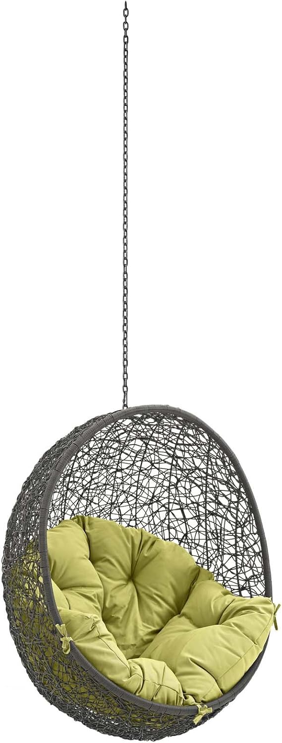 Modway Hide Outdoor Patio Swing Chair Without Stand, Gray Peridot