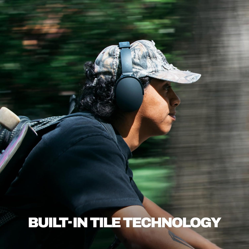 Skullcandy Hesh Evo Wireless Over-Ear Bluetooth Headphones with Extra USB-C Charging Cable, Noise Isolating, 36 Hours Battery, Foldable Lightweight Design, Microphone for iPhone Android - True Black