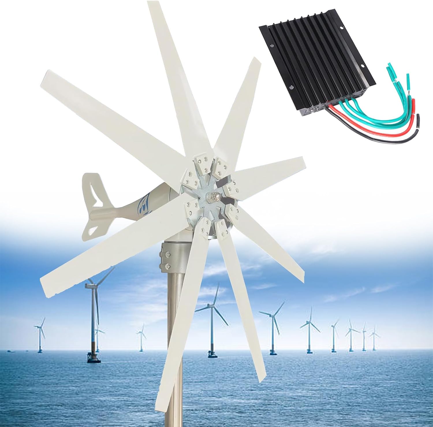 High-Efficiency Wind Generators for Home Use, 12000W Magnetic Levitation Wind Turbine, 12V/24V/48V Renewable Energy Solutions
