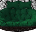 Water Proof Hanging Egg Chair Cushions Replacement, Cushion Only, Double Swing Chair Cushion,Waterproof Thicken Hanging Basket Seat Cushion